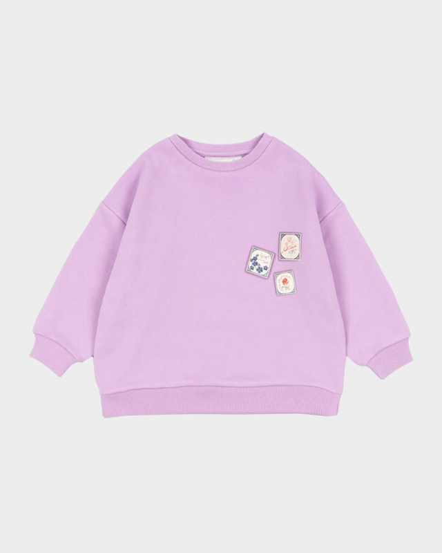Rosie H-W x Girl's Letter Stamp Sweatshirt, Size 12M